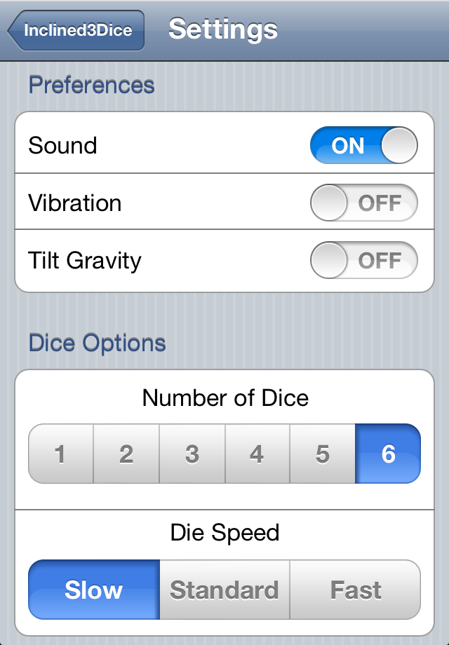 Screenshot Inclined 3D Dice Screenshot Inclined 3D Dice